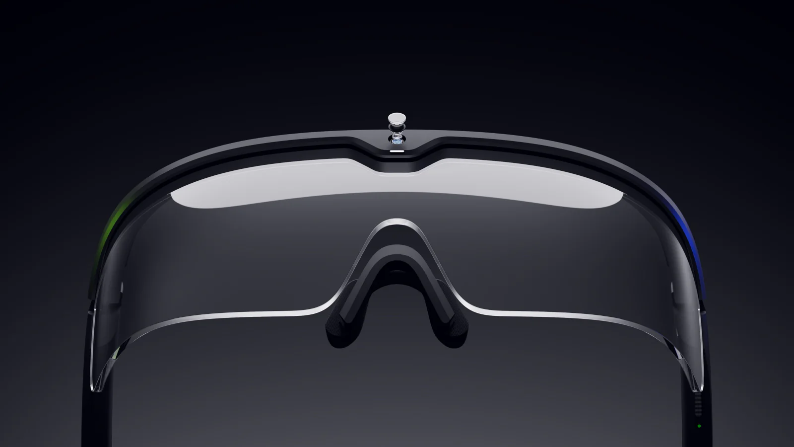 The clear lens from the front